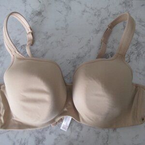 Cacique Bra 42B Smooth Lightly Lined Balconette Underwire Back Closure Plus Size